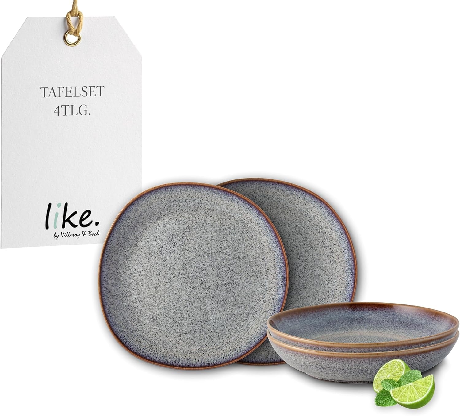 Lave Beige Tischset von Villeroy & Boch, 4-teilig, ca.