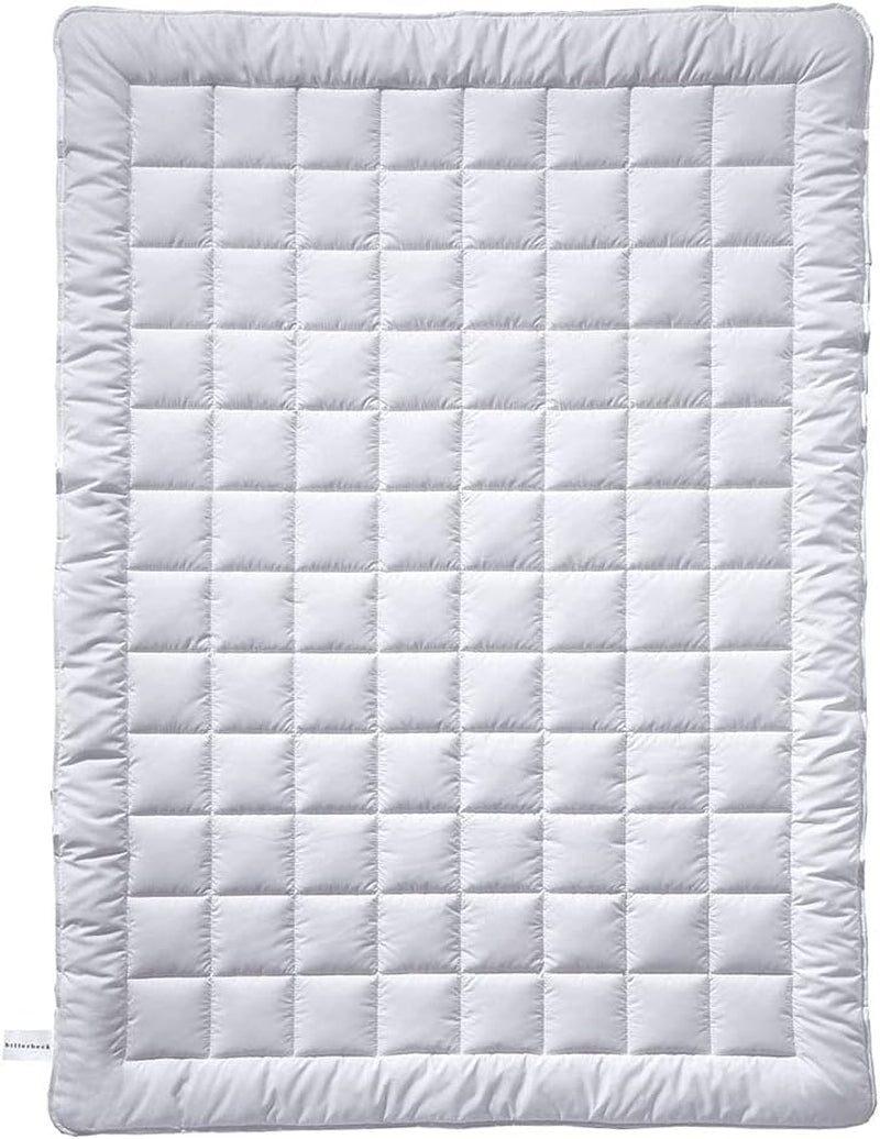 Billerbeck Simone Superlight Steppdecke – Seidendecke – 135 x 200 cm – Sommerdecke, kühlende Steppdecke, leichte Sommerdecke – 100 % Baumwolle, weiß Steppdecken und Steppdecken Naty Shop 155 x 220 cm