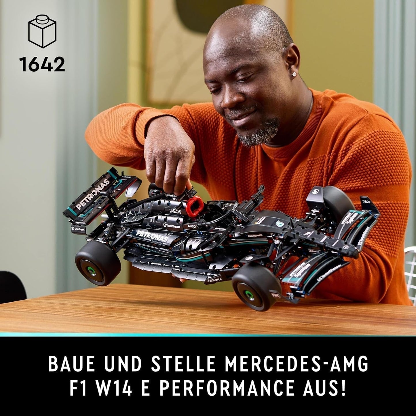 LEGO Technic Mercedes-Amg F1 W14 E Performance-Set für Erwachsene, maßstabsgetreues Modell-Rennauto, Sammlerstücke für Zuhause oder im Büro, Formel-1-Geschenke für Männer, Frauen 42171 Bausets Besuchen Sie den LEGO-Store