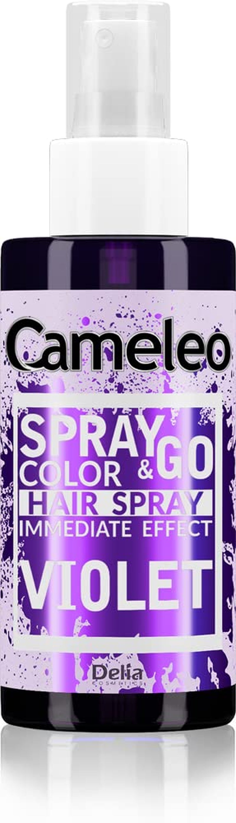 Cameleo - Spray & Go - Haarfärbespray - Lila - für blondes, platinblondes und graues Haar - einfach aufsprühen und loslegen - semipermanent - sofortiges Ergebnis - Karnevalshaarfärbespray - 150 ml Naty Shop Violetter Haarfärbemittel 150 ml (1 Packung)