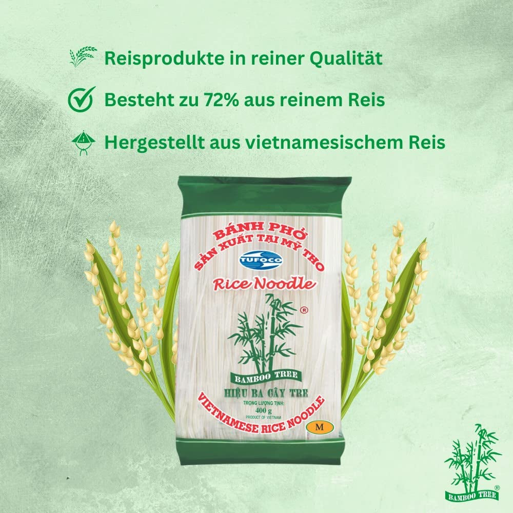 BAMBUSBAUM - Reisnudeln 3 Mm. - 1 X 400 GR