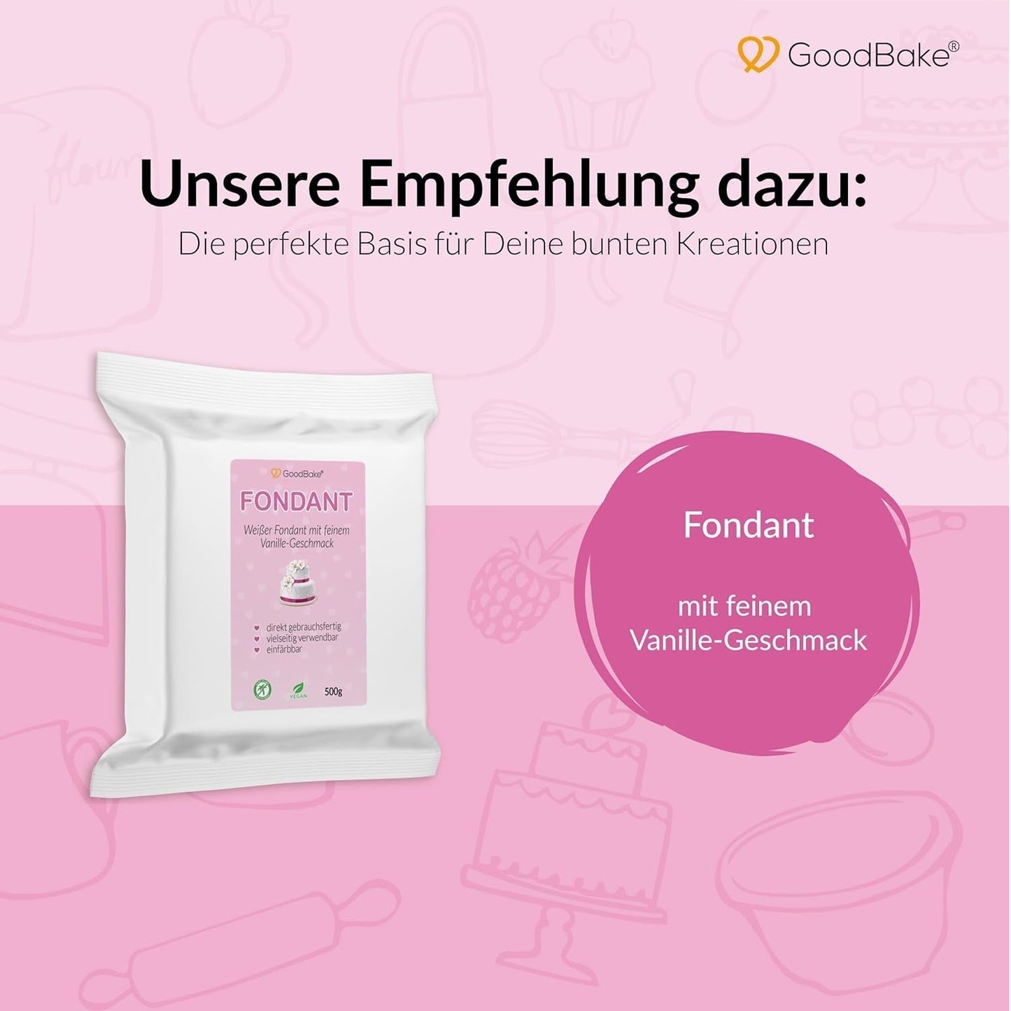Goodbake Pastel Lilac Lebensmittelfarbe (11 ml) – hochdosierte Lebensmittelfarbe – zum Färben von Kuchen, Fondant, Buttercreme, Macarons, Getränken, Schleim und vielen anderen Gegenständen. 100 % vegan