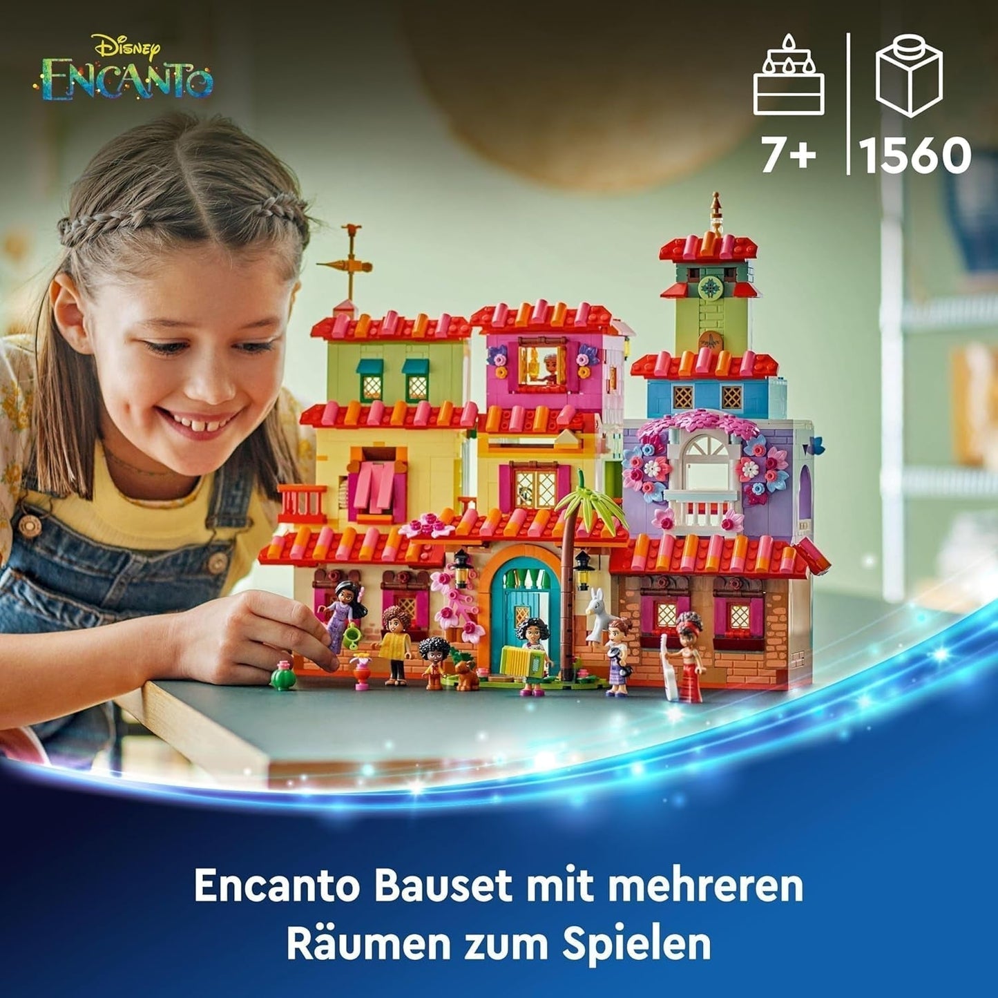 LEGO Ç€ Disney Encanto Magisches Haus der Madrigale Kinderpuppenhaus mit Mirabel Spielfigur Bauspielzeug für Mädchen und Jungen ab 7 Jahren 43245 Bausets Besuchen Sie den LEGO-Store
