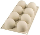 Silikomart, Form für Tartufo-Silikonkuchen, 8 einzelne Öffnungen, Ø 62 H 52 mm Kitchen Naty Shop