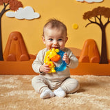 Playgro Jerry Giraffe Beißring – Baby-Beißring – Silikon-Baby-Beißring – Silikon-Beißring – Zahnungshilfe – Silikon – Baby-Beißring – bunt