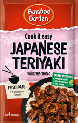 Bamboo Garden - Teriyaki Seasoning Mix, Gewürzmischung für Teriyaki, Für 4 Portionen, Ohne Geschmacksverstärker und Konservierungsstoffe, 1 x 25 g (Verpackungsdesign kann abweichen)