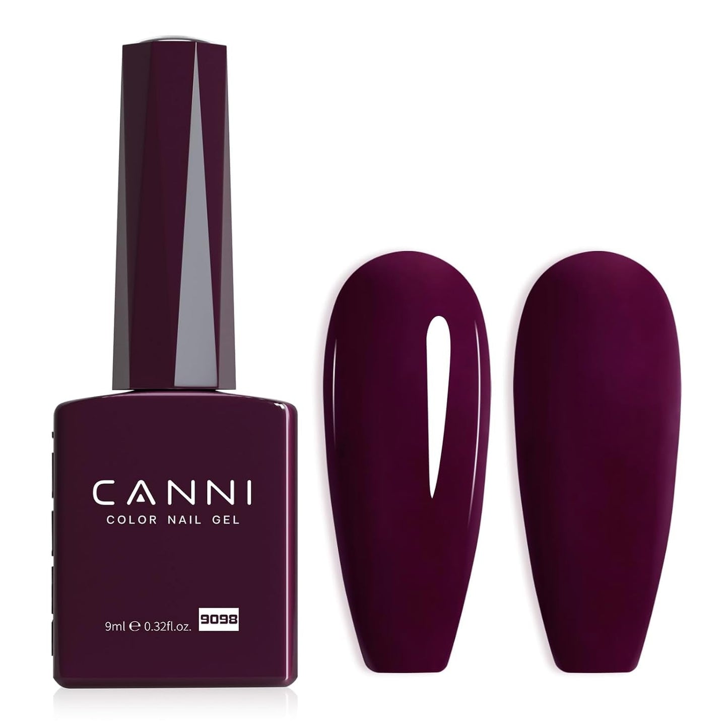 CANNI Gel-Nagellack, semipermanent, dunkelviolett, Nagellack, UV-Gel, Soak Off, Maniküre