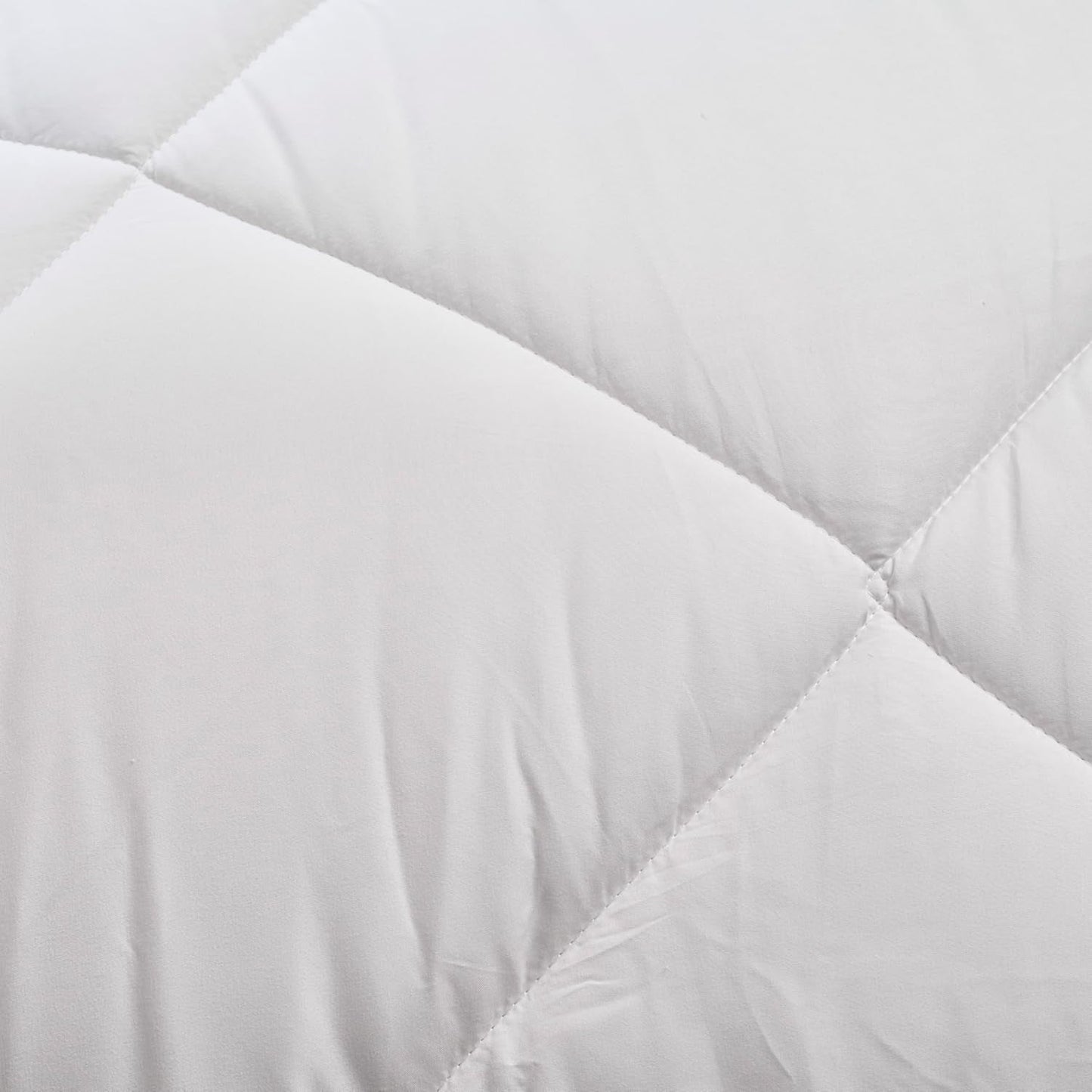 Warme Steppdecke für 1 Person, Hygiafill 95° waschbar, professionell getestet, weiß, 140X200Cm, KBOB40 Steppdecken und Steppdecken Naty Shop