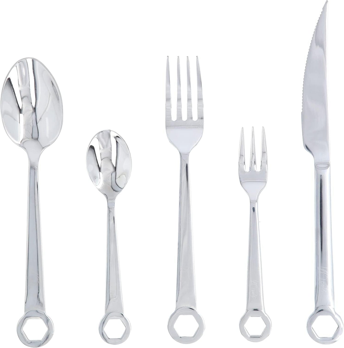 Besteckset 5-teilig, Edelstahl Kitchen Naty Shop
