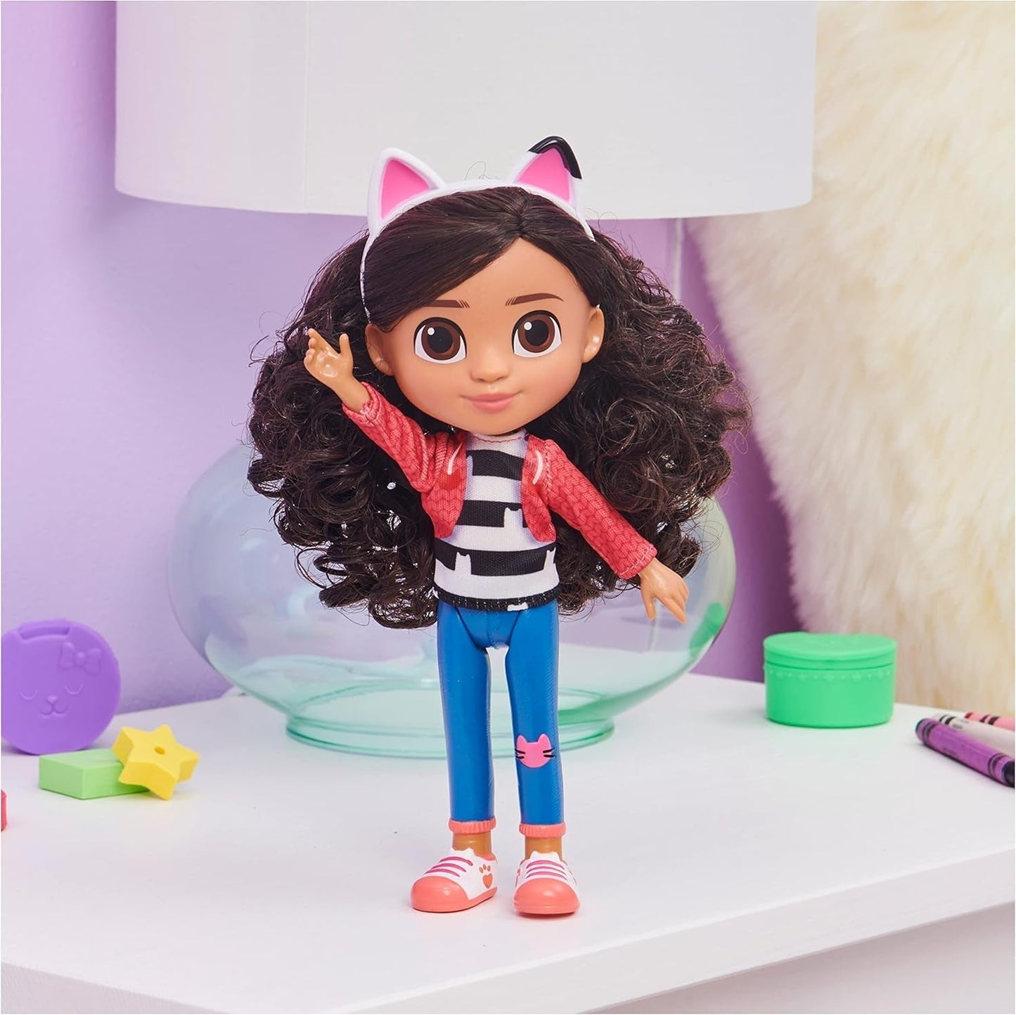 Gabby's Dollhouse, 20 cm große Gabby Girl-Puppe, geeignet für Kinder ab 3 Jahren, Naty Shop Dolls
