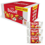 Lotus Biscoff | Doppelte Kekse-Sortenpackung | 3 Sorten: Biscoff Cream, Vanille- und Schokoladengeschmack | 5 Doppelkekse pro Packung | Inhaltsstoffe natürlichen Ursprungs | Keine Farbstoffe | 16 x 50g | 800g