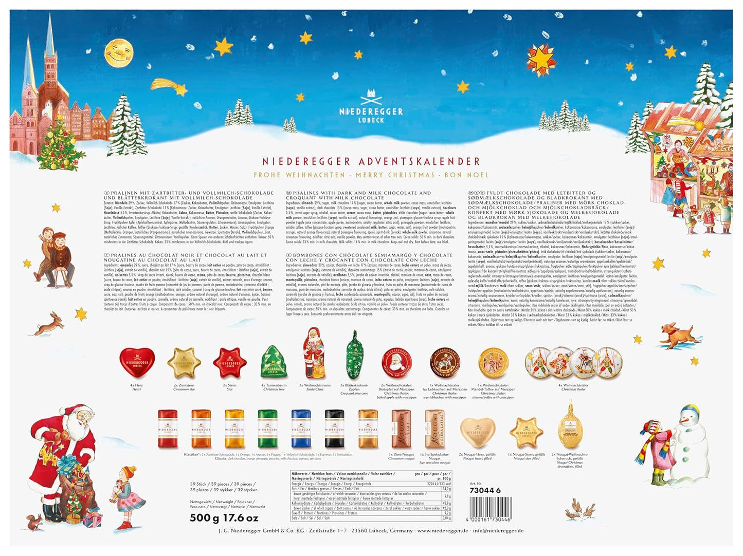 Adventskalender Niederegger Karussell 500g
