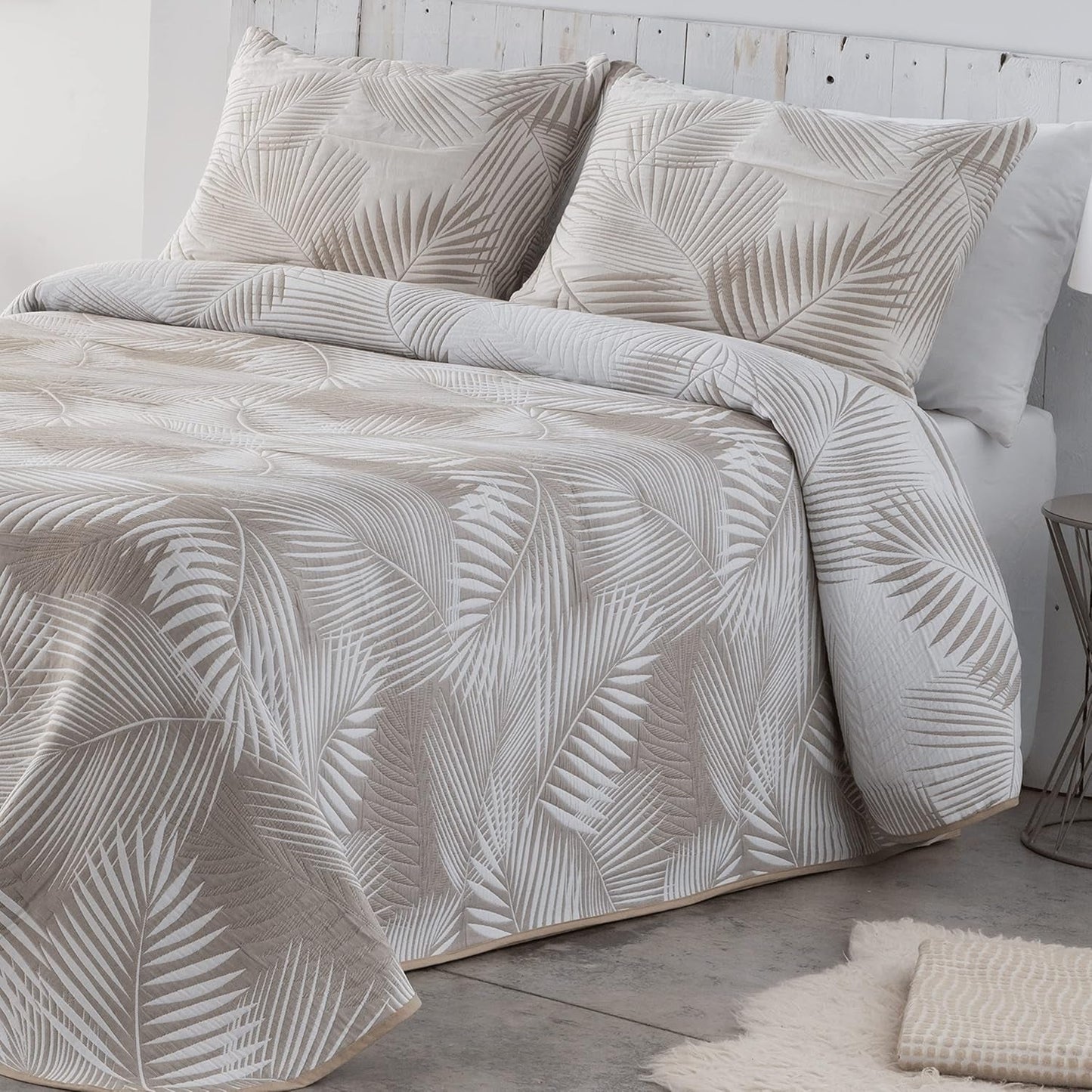VIALMAN Sofia 30 Bouti Leichte Bettdecke für Doppelbett | Steppdecke Größe 250 x 270 cm, grau Steppdecken und Steppdecken Naty Shop