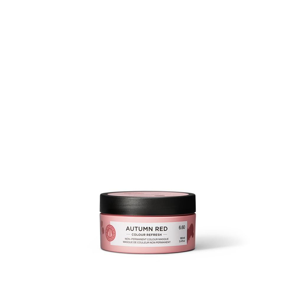 Maria Nila Color Refresh 300 ml – Eine pflegende Farbbombe mit temporären Farbpigmenten, die die Haarfarbe schnell auffrischen. 100 % vegan. Keine Sulfate und keine Parabene. Naty Shop Herbstrote Haarfarbe
