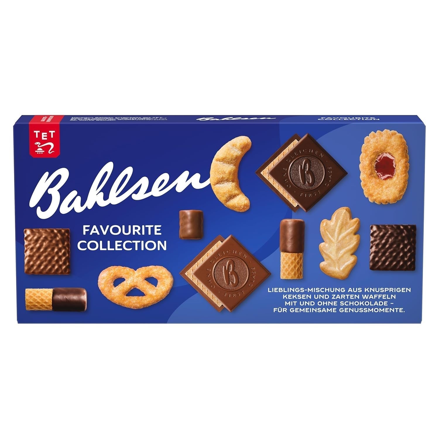 Bahlsen Favorite Collection S Packung mit 6 knusprigen Keksen und Waffelmischungen, dunkle Schokoladenmilch (6 x 161 g / 966 g)