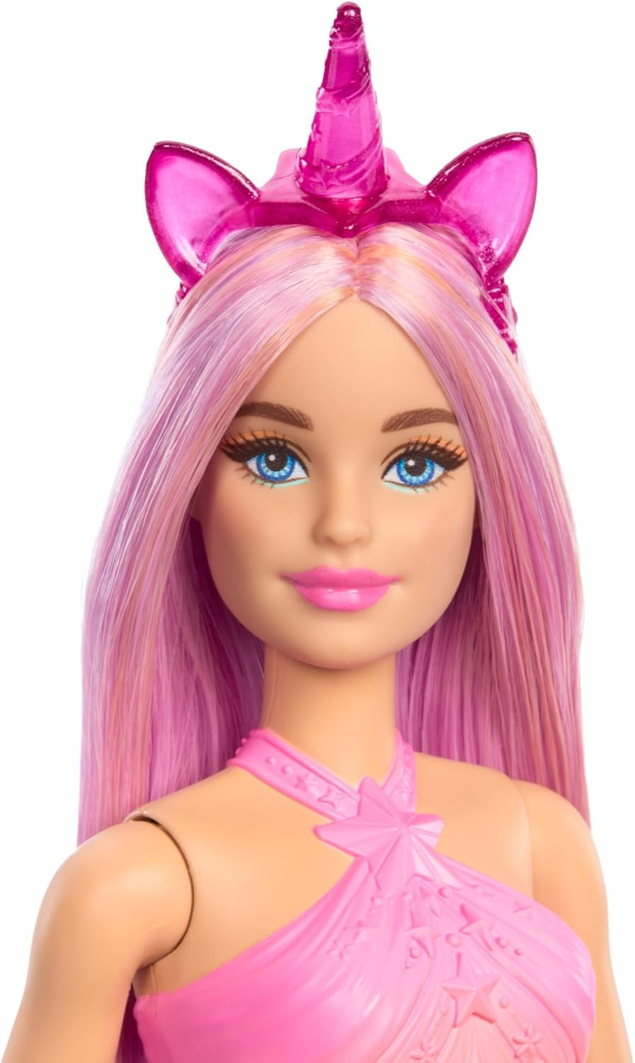 Barbie-Einhornpuppen mit bunten Fantasiehaaren, Farbverlaufsoutfits und Fantasieaccessoires rund um das Thema Einhorn, HRR13 Naty Shop Dolls