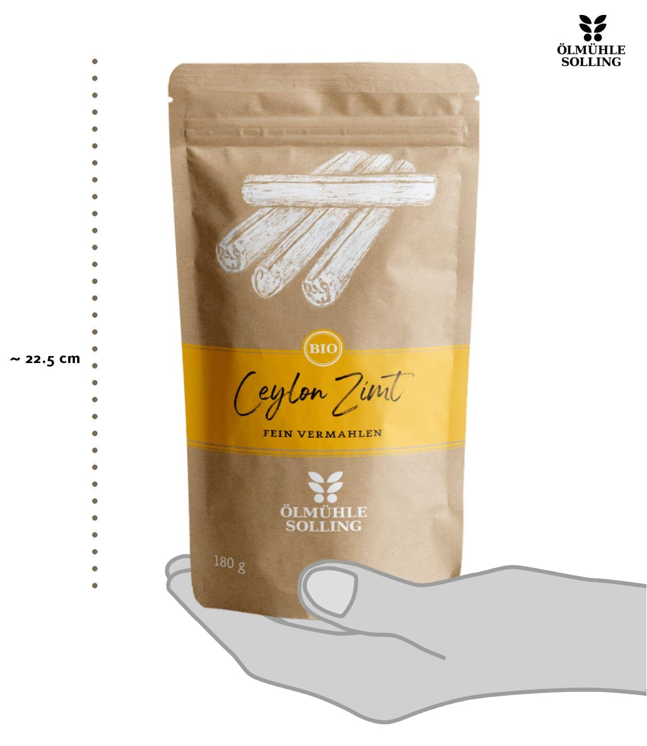 - BIO Ceylon Zimt | Ceylon Zimtpulver aus kontrolliert biologischem Anbau | Zimtpulver fein vermahlen aus ganzen Zimtstangen. Ideal für Müsli, Milchreis, Gebäck uvm. | Inhalt: 180 g
