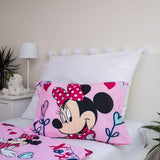Disney-Bettwäsche, Minnie Mouse Pink Baby, 100 % Baumwolle mit Reißverschluss-Bettwäsche – Kids Naty Shop