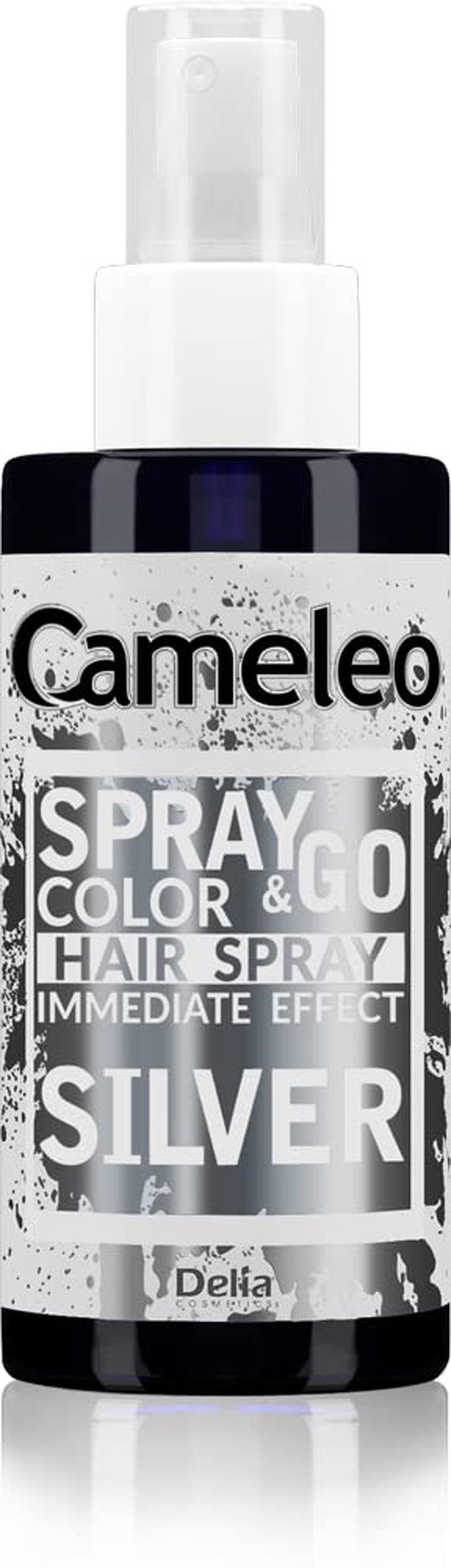 Cameleo - Spray & Go - Haarfärbespray - Lila - für blondes, platinblondes und graues Haar - einfach aufsprühen und loslegen - semipermanent - sofortiges Ergebnis - Karnevalshaarfärbespray - 150 ml Naty Shop Silberhaarfarbe 150 ml (1 Packung)