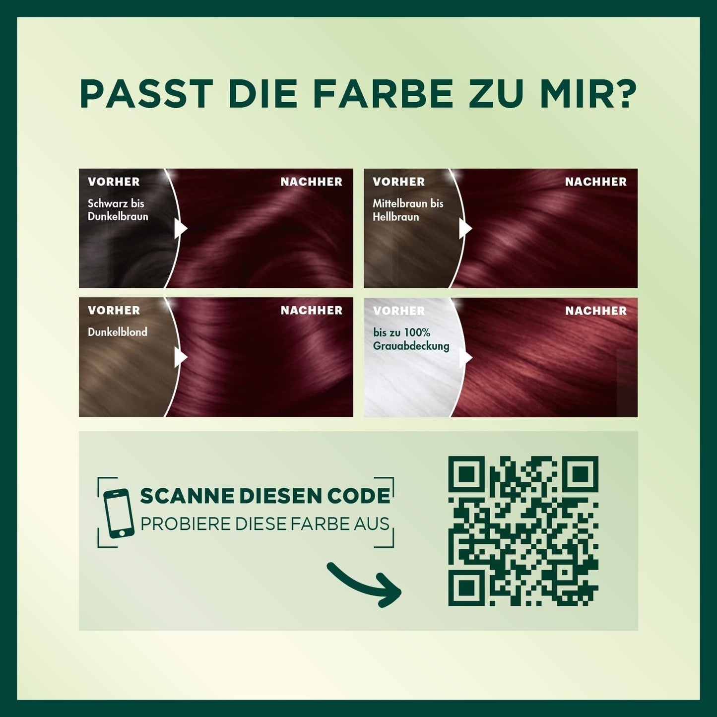 Garnier Nutrisse Permanente Pflege-Haarfarbe mit pflegenden Fruchtölen, 8 Wochen Halt, Ultra-Crème-Tönung, 036 Black Cherry (2er-Pack) Naty Shop Haarfarbe