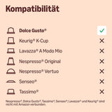 von Amazon Cafe au Lait Dolce Gusto kompatible Kaffeekapseln, 48 Kapseln (3 Packungen mit je 16 Stück)
