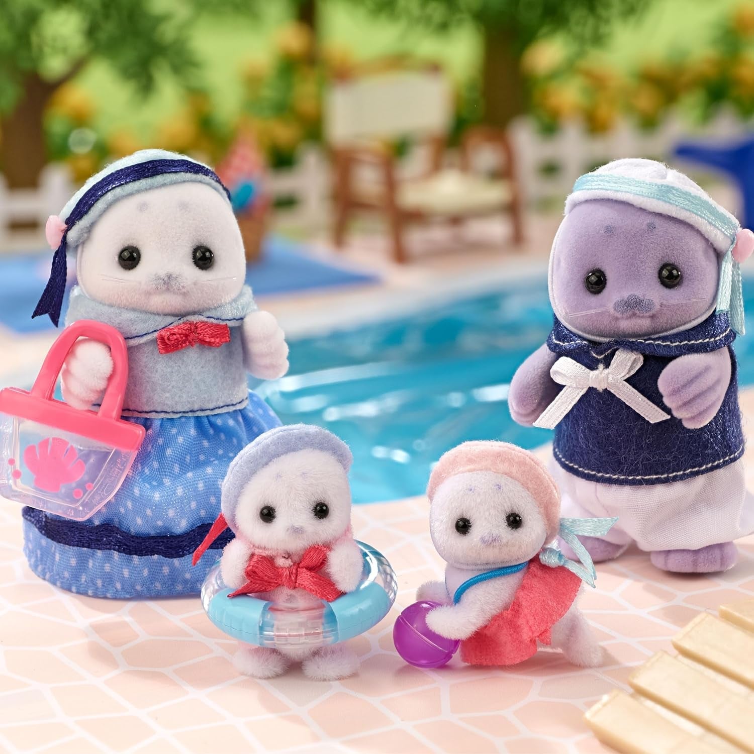 Sylvanian Families – 5759 Robbenfamilie, Tierfigur, detailliertes Spielzeug für Kinder ab 3 Jahren, Naty Shop Dolls