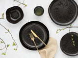 CreaTable, 21249, Natura Organic RUSTY Serie, 12-teiliges Geschirrset für 4 Personen, Tellerset aus Porzellan, spülmaschinen- und mikrowellengeeignet, hergestellt in Europa