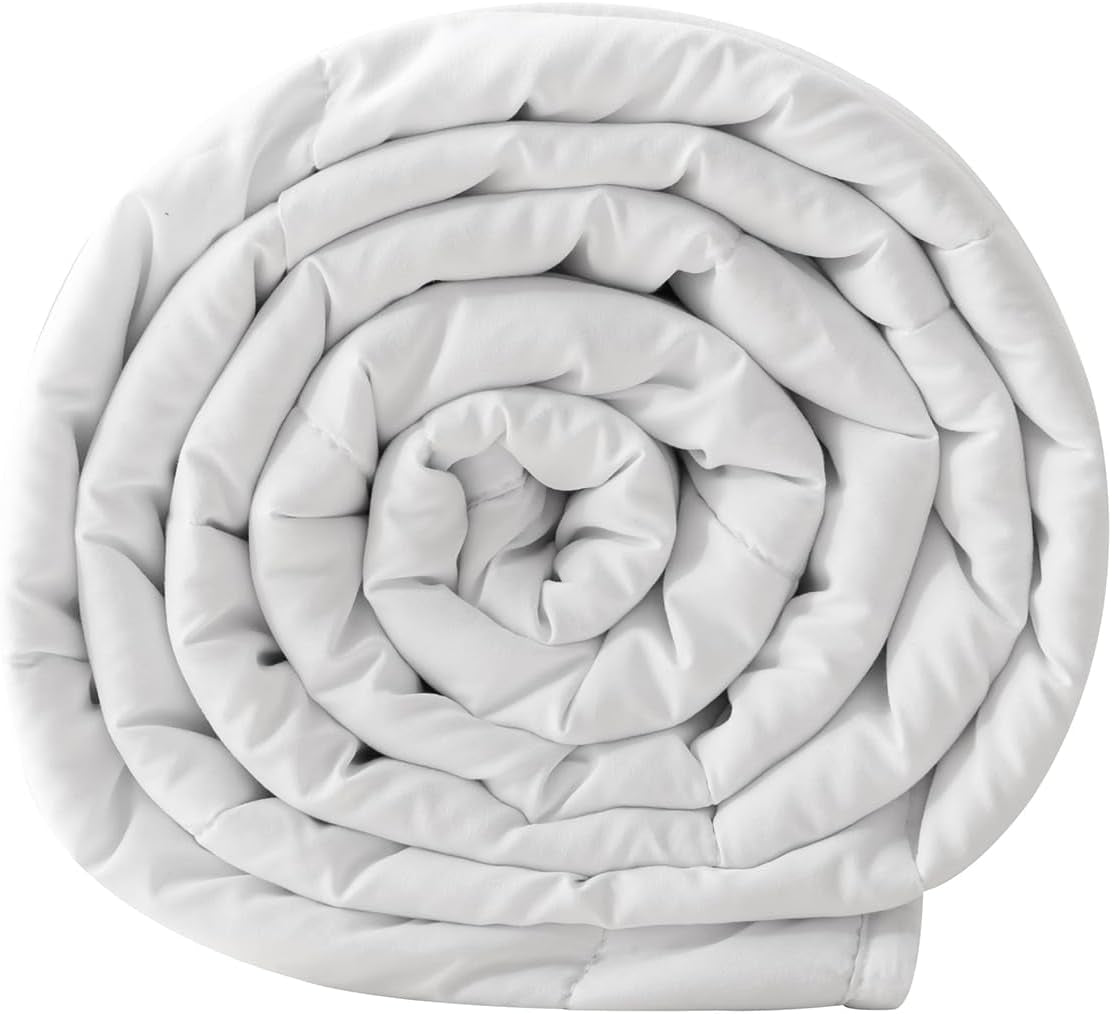 Good Nite Doppelbettdecke, 4,5 Tog, Sommerbettdecke, Doppelbettdecke, weiß, Steppdecke, Polyester, weich und leicht und maschinenwaschbar mit Eckbändern (Doppelbett 200 x 200 cm). Bettdecken und Steppdecken Naty Shop 4,5 Tog Doppelbett 200 x 200 cm