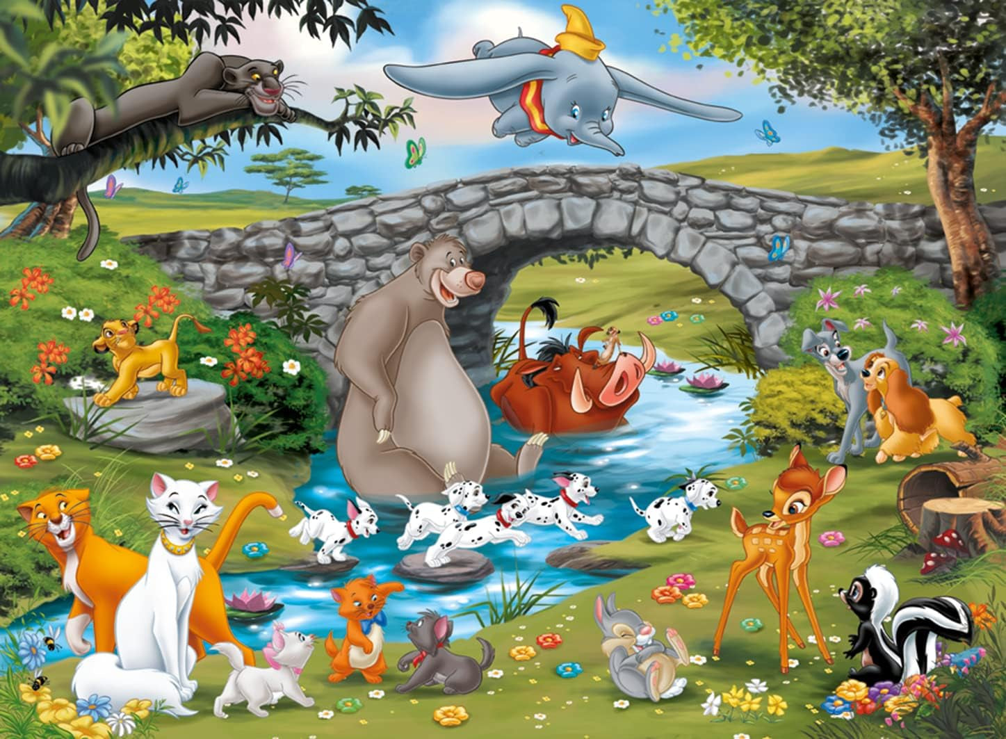 Ravensburger Puzzle für Kinder – 10947 Animal Friends Family – Disney-Puzzle für Kinder ab 6 Jahren, mit 100 Teilen im XXL-Format. Puzzle Naty Shop