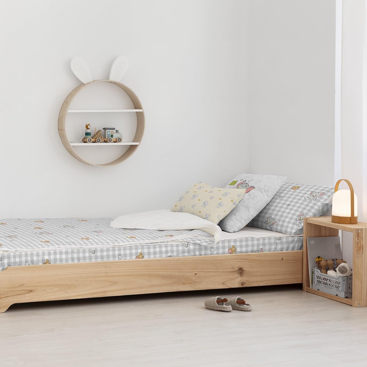 Noch nicht erhältlich Steppdecke 100 % Baumwolle, Tom Jerry Vichy-Muster, für 90 cm breite Betten (90 x 200 cm) Steppdecken und Steppdecken Naty Shop
