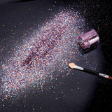 HOWAF 12 Boxen Nagelglitzer, Gesicht, Körper, Pinsel, Glitzer, Make-up, Nagelglitzer, Augen, Lippen, Haare, Körper, Dekoration, Halloween, Weihnachten, Festival, Maskerade, Make-up-Zubehör
