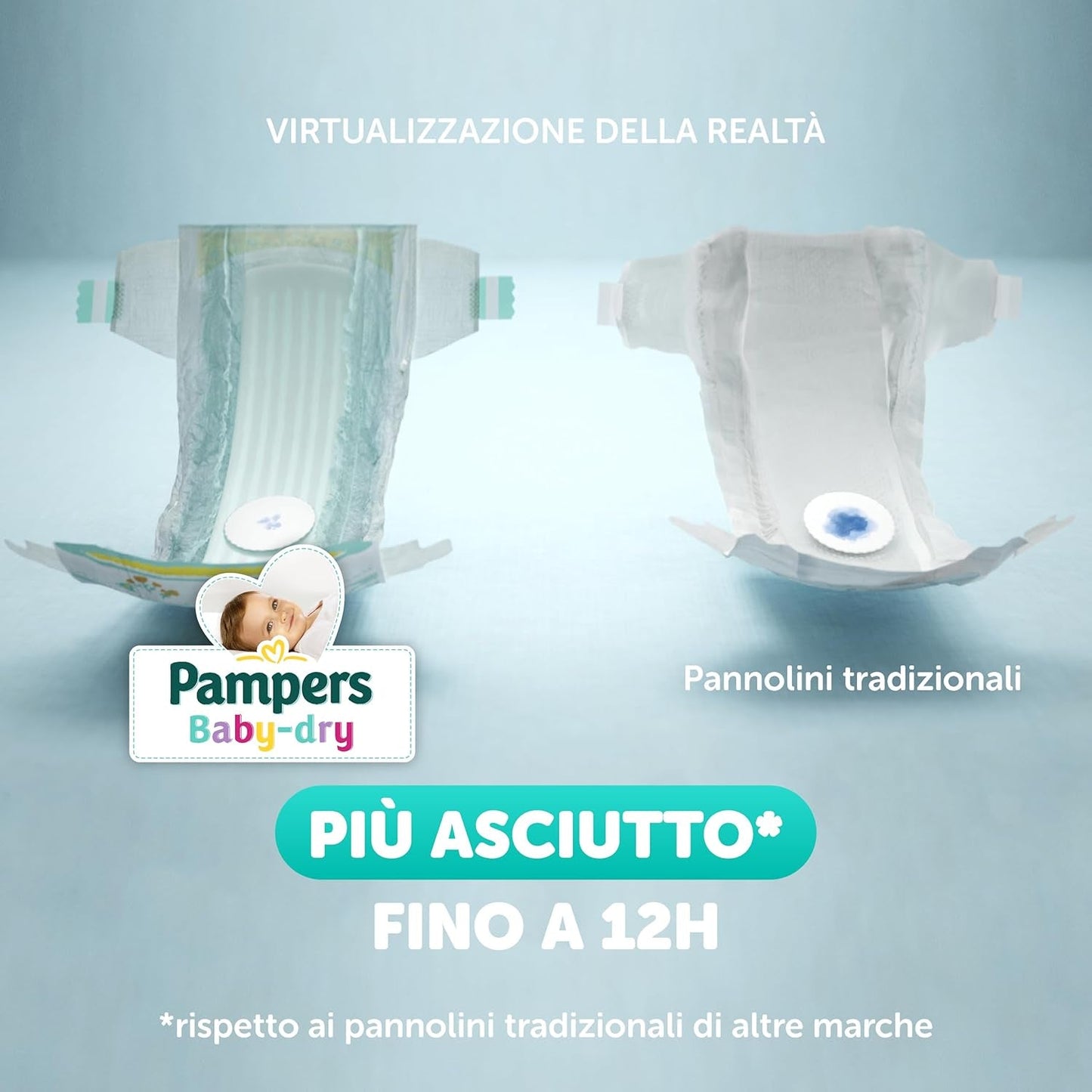 Pampers Baby Dry Junior DWCT Windeln, Doppelpack, Größe 5 (11–25 kg), 32 Windeln
