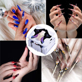 100 Stück Gel-Nagelschablonen, Zubehör für künstliche Nägel, selbstklebende Nagelschablonen für Nagelkunst, Gelnägel, künstliche Nagelverlängerungen