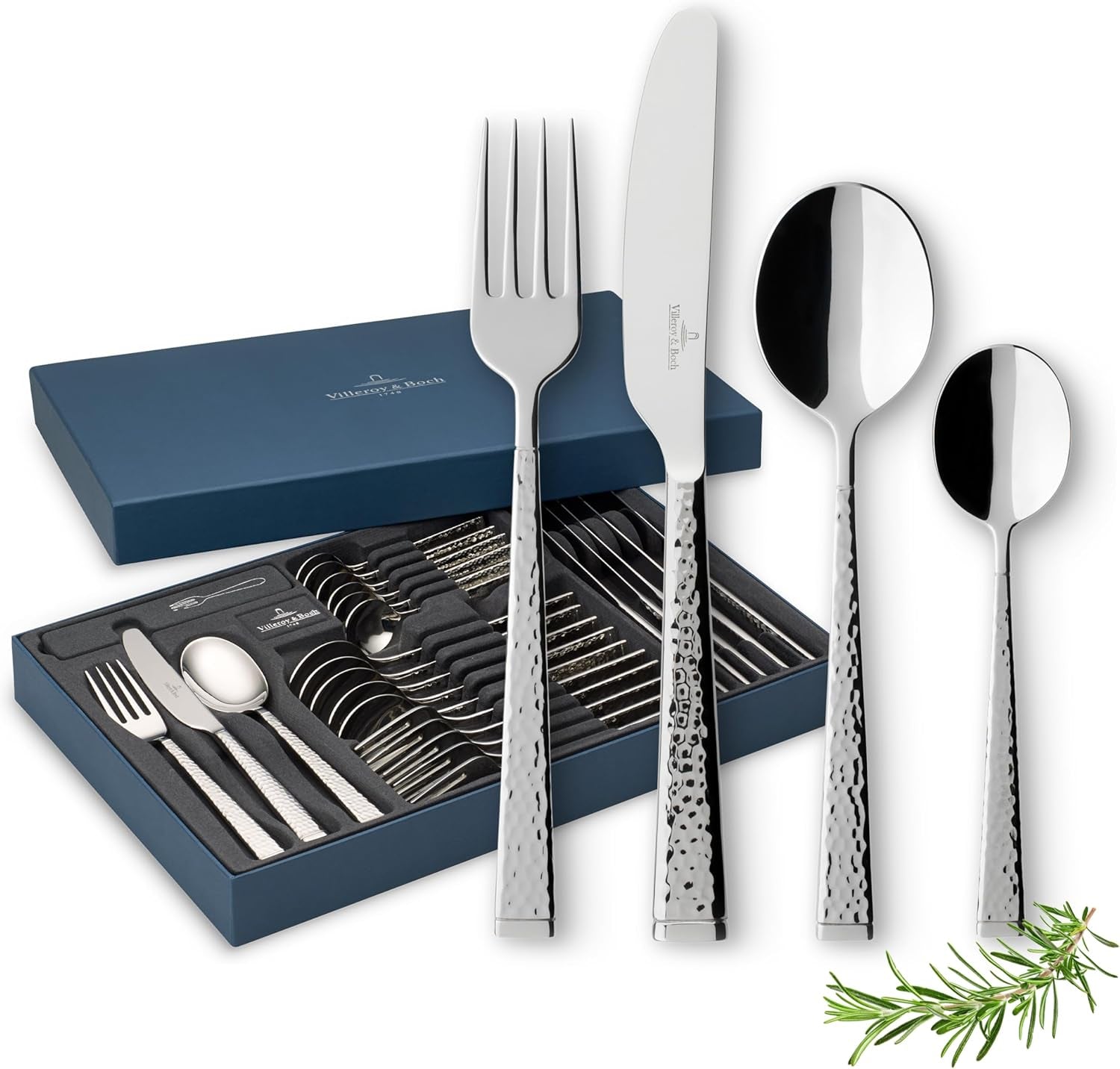 Villeroy & Boch Blacksmith Besteckset für bis zu 6 Personen, 24-teilig, Edelstahl