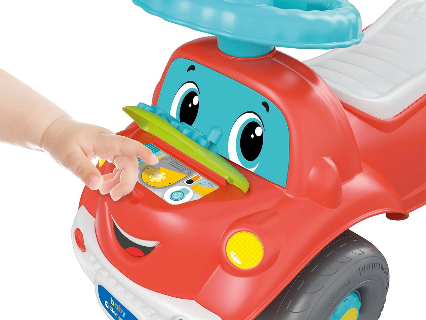 Clementoni – 17747 – Nicolò Go Go 3 in 1 – Reitauto, elektronischer Lernlautsprecher, erste Schritte, Lichter und Geräusche, Spiel für 1-Jährige – Made in Italy Bebe Toys Naty Shop