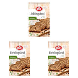 RUF Lieblingsbrot Protein, Brot-Backmischung, Brotmischung, Brotteig-Mischung, Proteinreiches Brot, Glutenfrei, Ohne Mehl & Hefe, 1 X 500G Naty Shop 600 G (3Er Pack) Kà¼Rbiskern