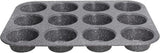 Pure Roq Muffinform Für 12 Muffins, Aluminium, Schwarz Formen und Backbleche Naty Shop Muffin-Blech