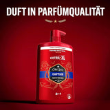 Old Spice Captain 3-in-1 Duschgel und Shampoo für Männer, 1 Liter Dusche & Bad Naty Shop