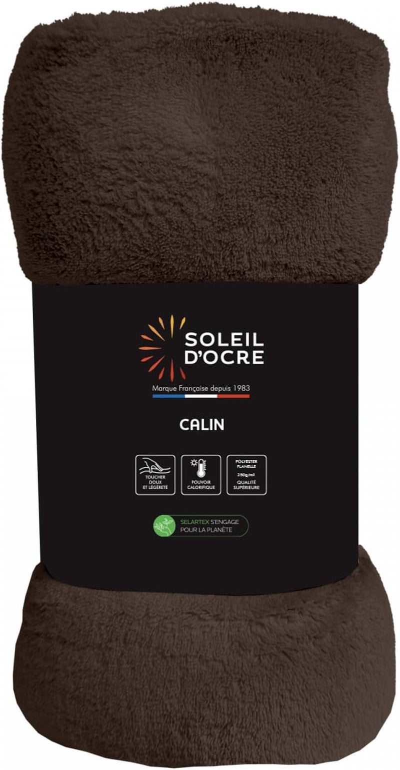 Soleil D'Ocre, Flanelldecke, 220 x 240 cm, Calin, braun Bettdecken und Steppdecken Naty Shop Braun 220 x 240 cm