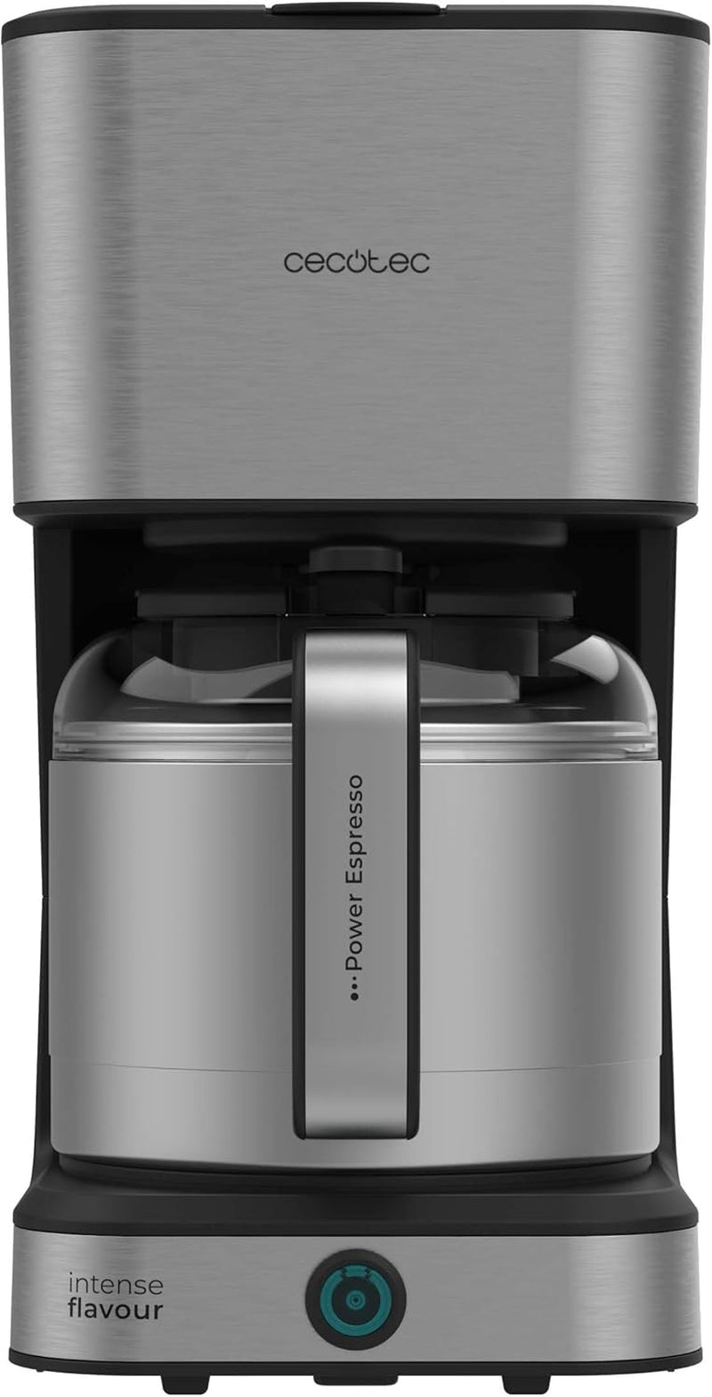 Cecotec Coffee 66 Drop & Thermo Filterkaffeemaschine, 950 W, 1,2 l, 10 Tassen, ExtremeAroma-Technologie, Anti-Tropf-Funktion, Wasserstandsanzeige, wiederverwendbarer Hauptfilter, Überhitzungsschutz
