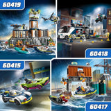 LEGO City Verfolgungsjagd mit Polizeiauto und Muscle-Car, Spielzeugeisenbahn mit 2 Rennwagen, Polizeigeschenk für Kinder, Jungen und Mädchen ab 6 Jahren, Set mit Polizist und Minifiguren Ganovin 60415 Bausets Besuchen Sie den LEGO-Store
