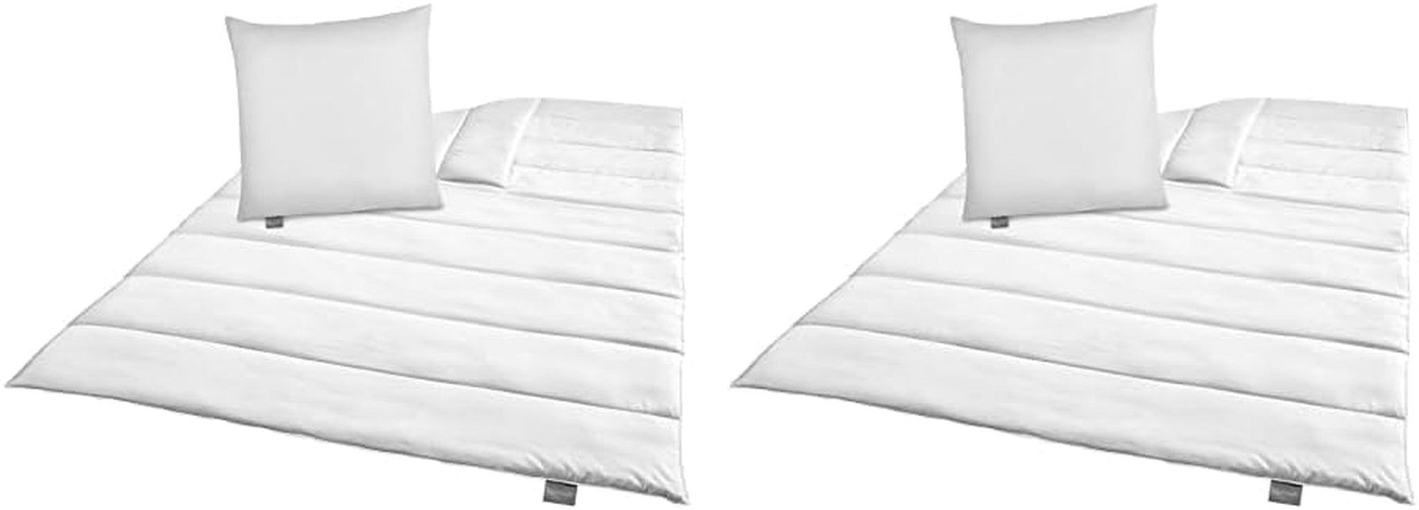 Traumnacht Green Bettwäsche-Set – Ganzjahresdecke 135 x 200 cm + Kissen 80 x 80 cm, langlebig mit Mikrofaserbezug, hergestellt nach deutschem Qualitätsstandard (2er-Pack) Naty Shop Duvets & Quilts Standardtitel