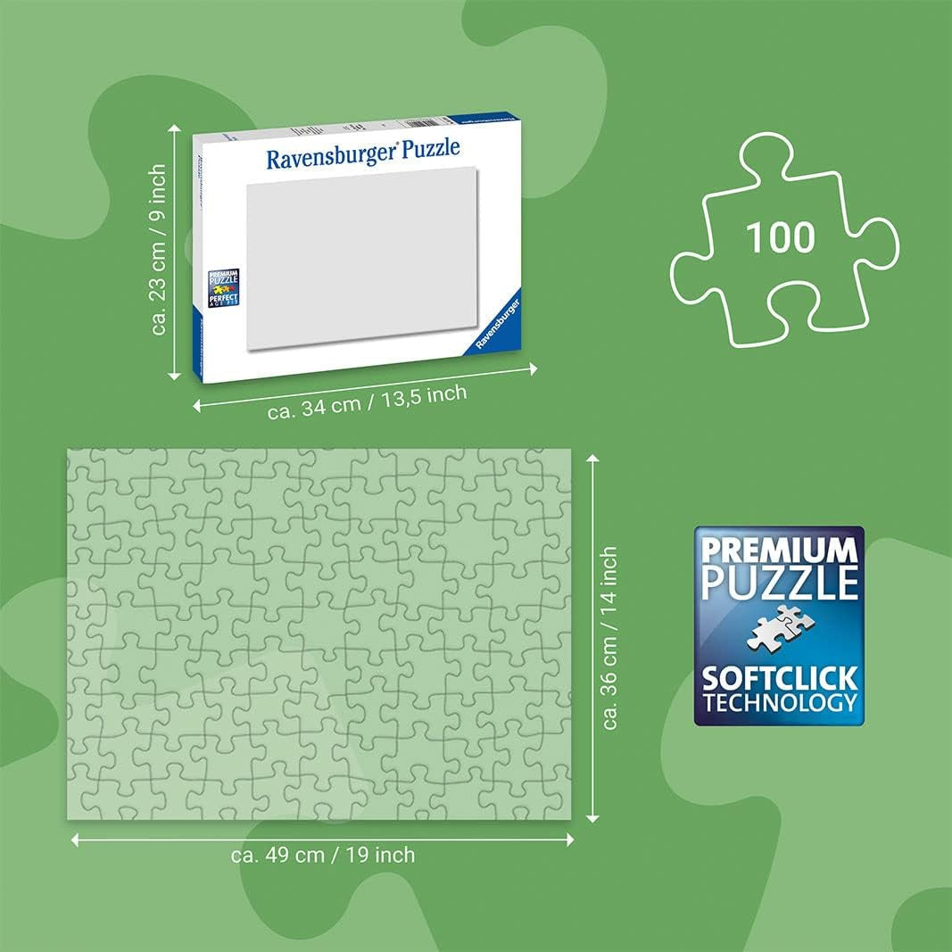 Ravensburger Puzzle für Kinder – 13670 Einhörner im Mondlicht – Einhorn-Lichtpuzzle für Kinder ab 6 Jahren, 100 Teile im XXL-Format, leuchtet im Dunkeln. Puzzle Naty Shop
