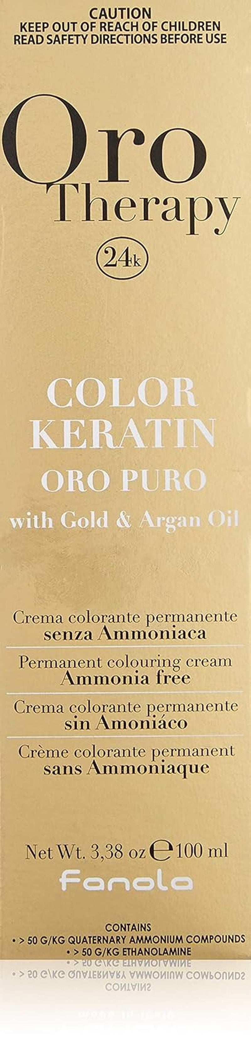 Fanola Oro Therapy Color Keratin 5.0 100 ml Haarfärbemittel Naty Shop 5 Hellbraun