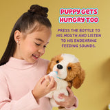 Little Live Pets My Really Real Puppy – Patches; Interaktiver Welpe; über 60 Sounds/Reaktionen; realistisches Aussehen; 1 von 72 Varianten; Spielset mit Tragetasche; Batterien im Lieferumfang enthalten; ab 5 Jahren