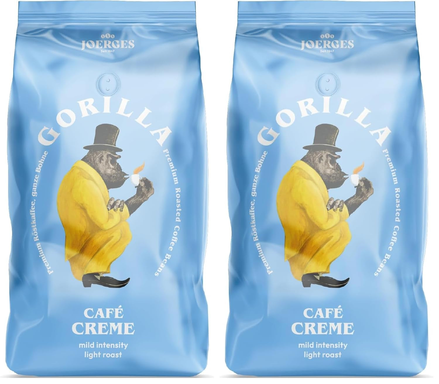 Gorilla Café Creme, 1 kg (2er Pack)
