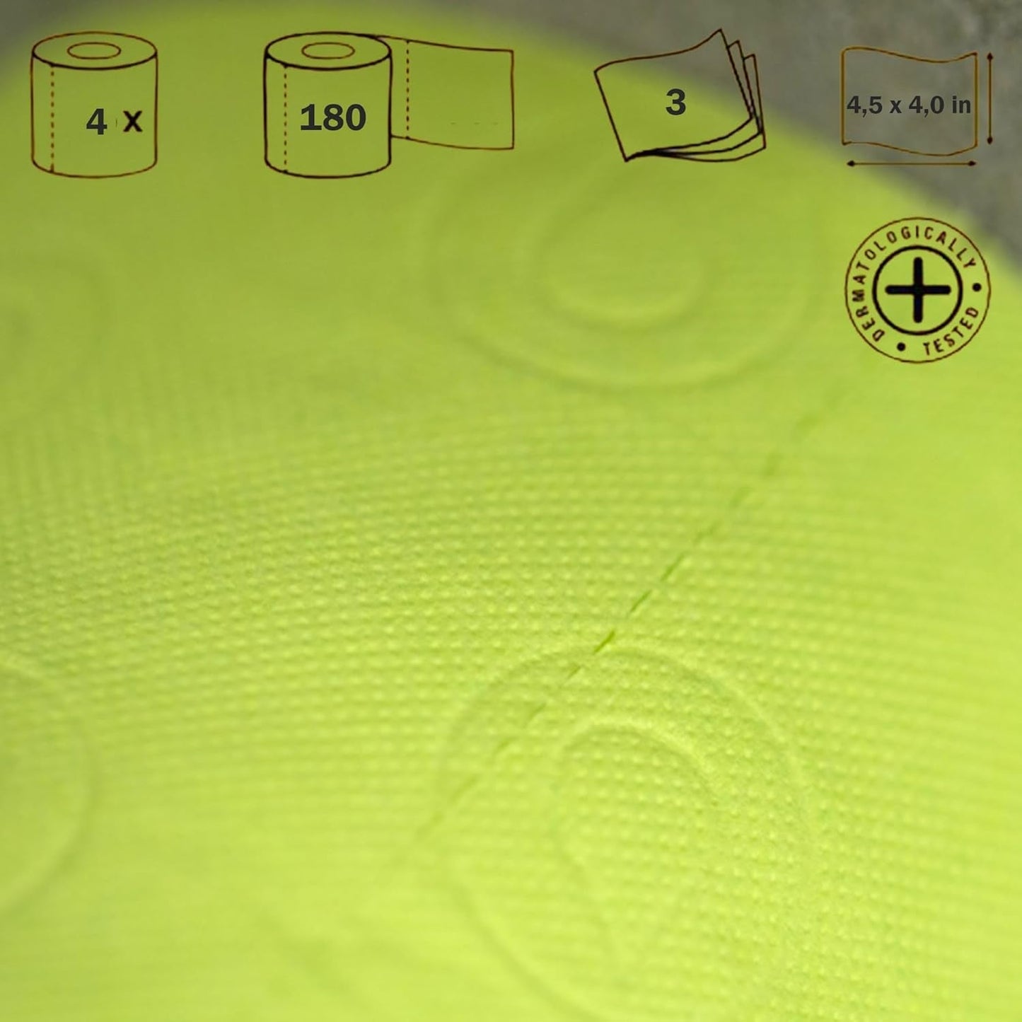 Renova Toilettenpapier, grün, 4 Rollen