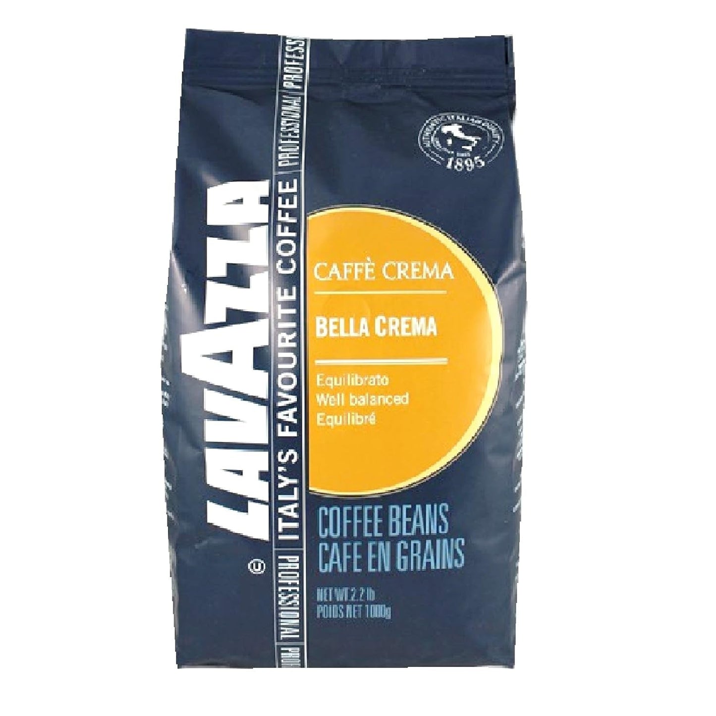 Lavazza Bella Crema Caffe Crema Espresso – 6 x 1 kg Kaffeebohnen
