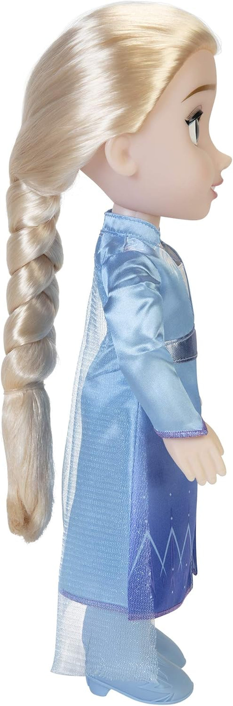 Disney Frozen 2 Elsa Reisepuppe, 35 cm große Puppe mit Kleid im Kultfilm-Stil, Stiefeln und langen geflochtenen Haaren für zusätzlichen Spielspaß, für Mädchen ab 3 Jahren