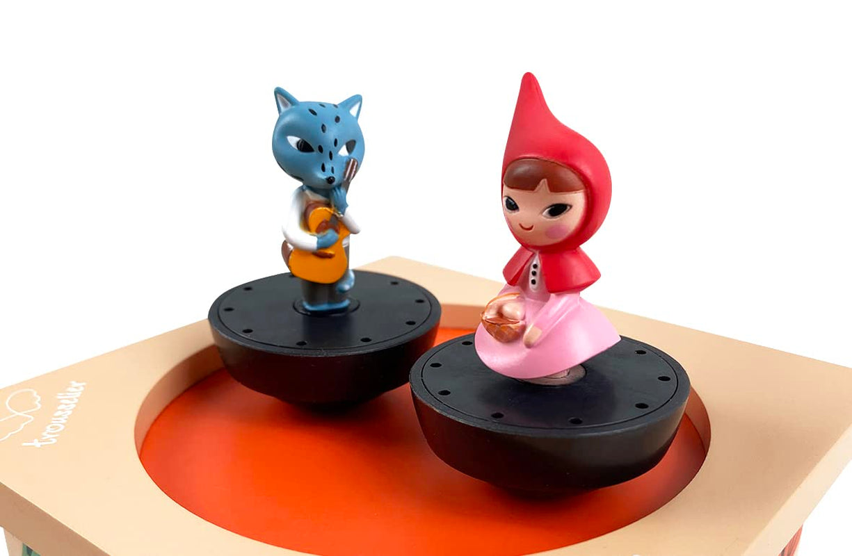 Trousselier – Rotkäppchen – tanzende Spieluhr – Spieluhr – ideales Geburtstagsgeschenk – 2 abnehmbare Figuren – einfach zu handhaben – Frühlingsmusik von Vivaldi – Farbe Mehrfarbig, S95095, großes Babyspielzeug Naty Shop
